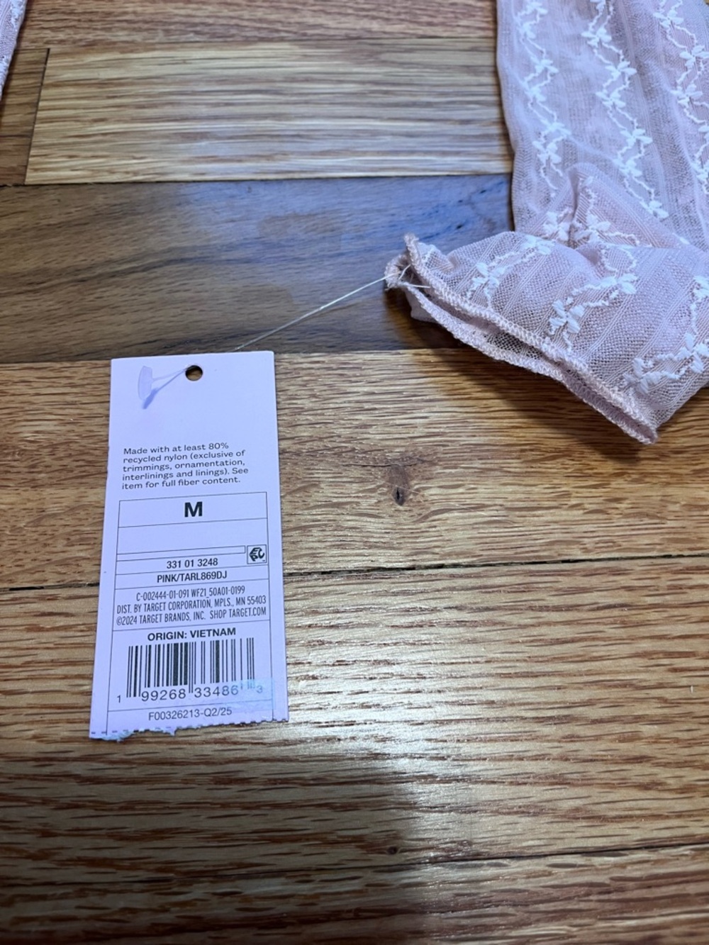 New Wild Fable Sheer Pastel Rose Pink Mesh Fairy ballerina Top Size Medium - Picture 5 of 6